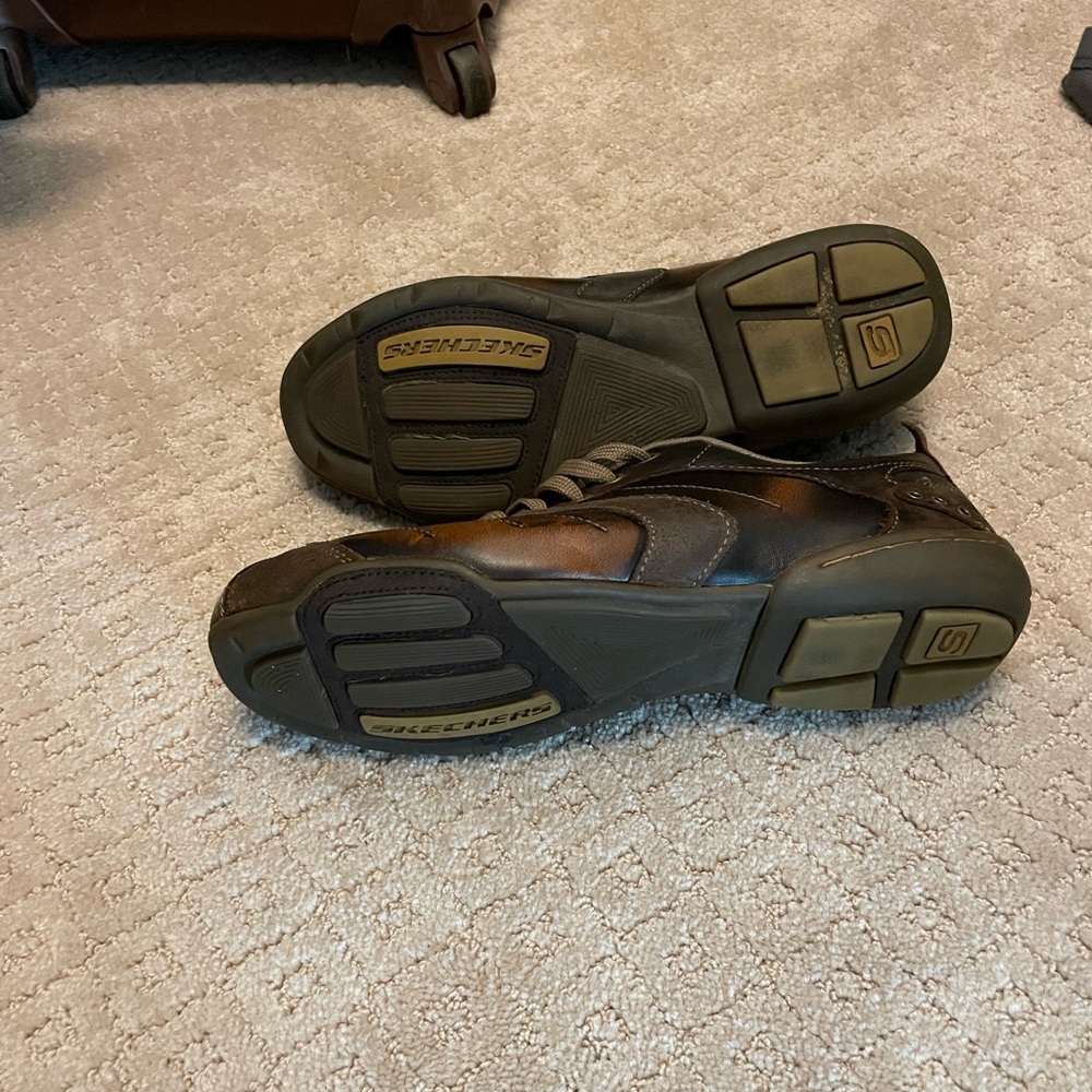 Sketchers mens leather casual dress shoes - Picture 3 of 4